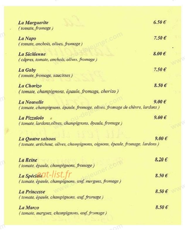 La Landolina — carte page 2