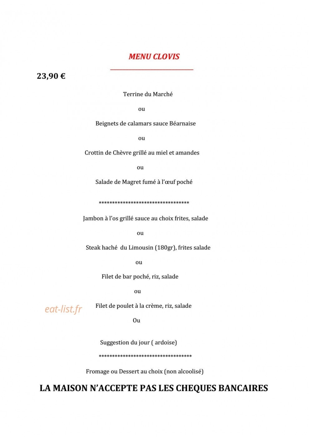 Le Clovis — carte page 1
