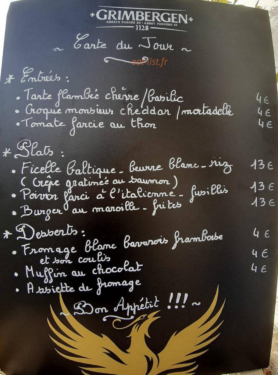 Le Comptoir des etomelles — carte page 1