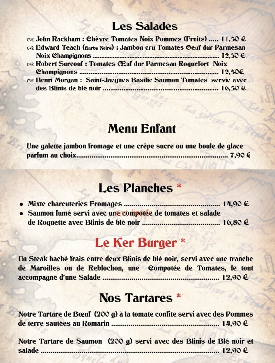 Le corsaire — carte page 2