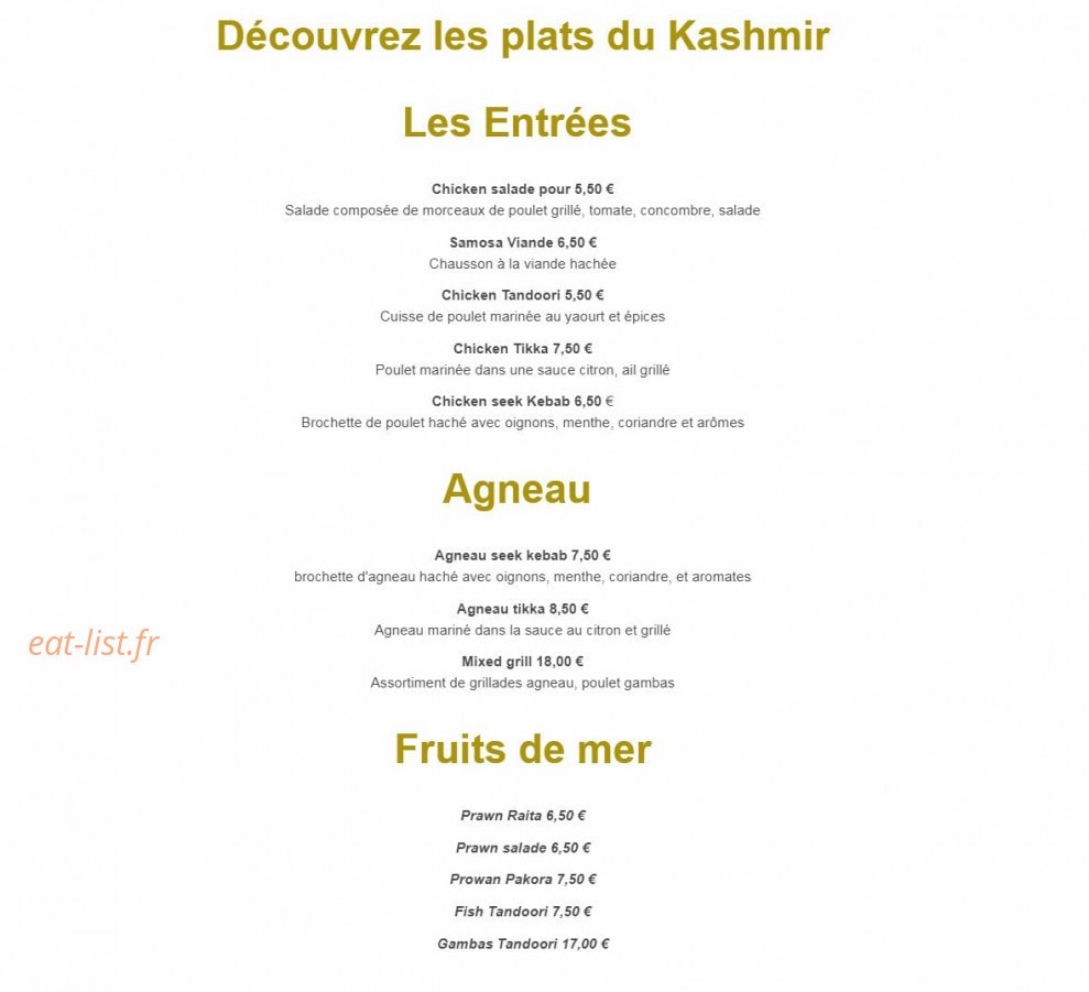 Le Kashmir — carte page 1
