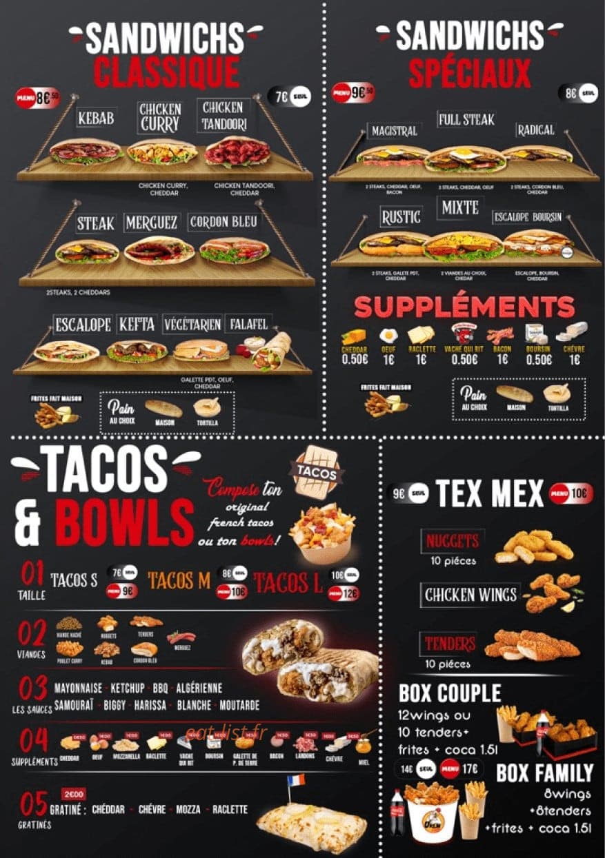 Miam's — carte page 3