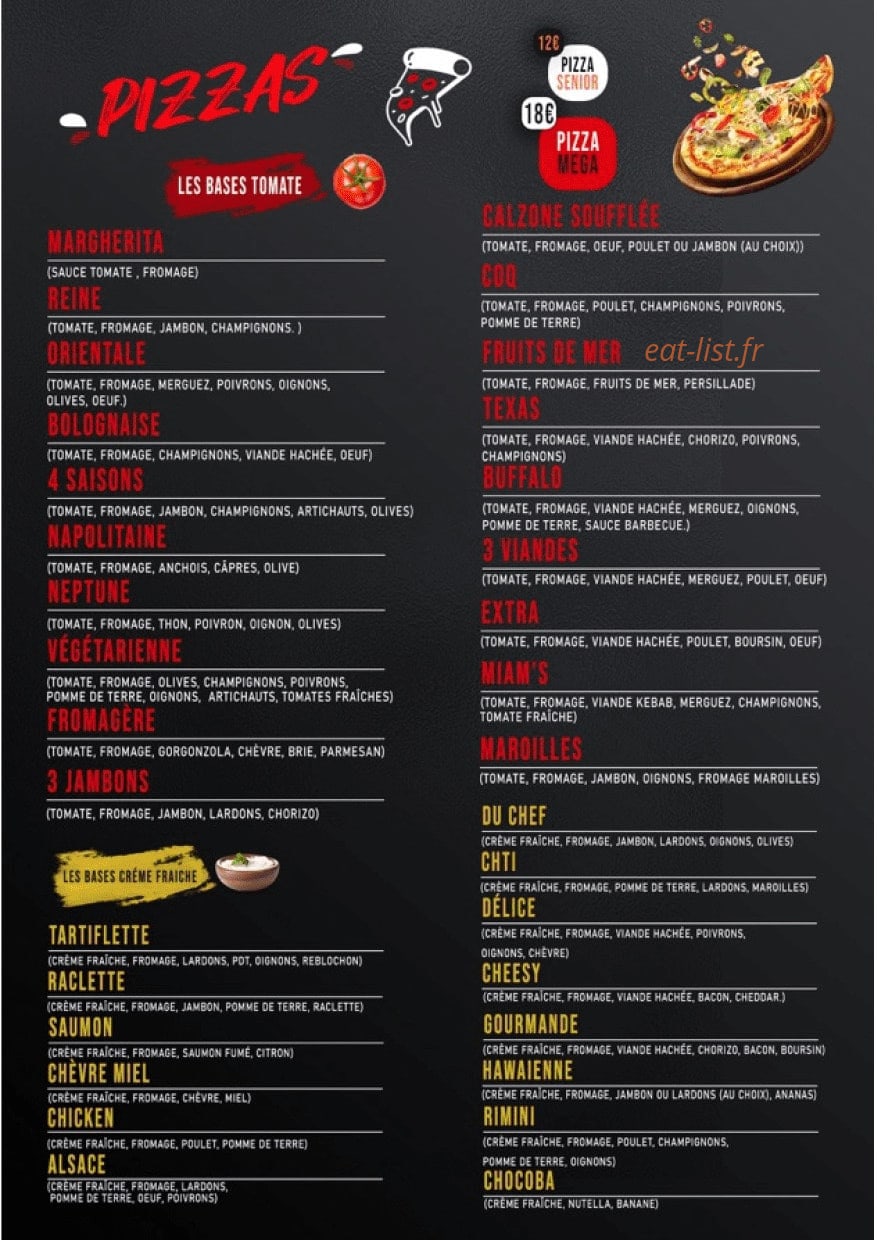 Miam's — carte page 4