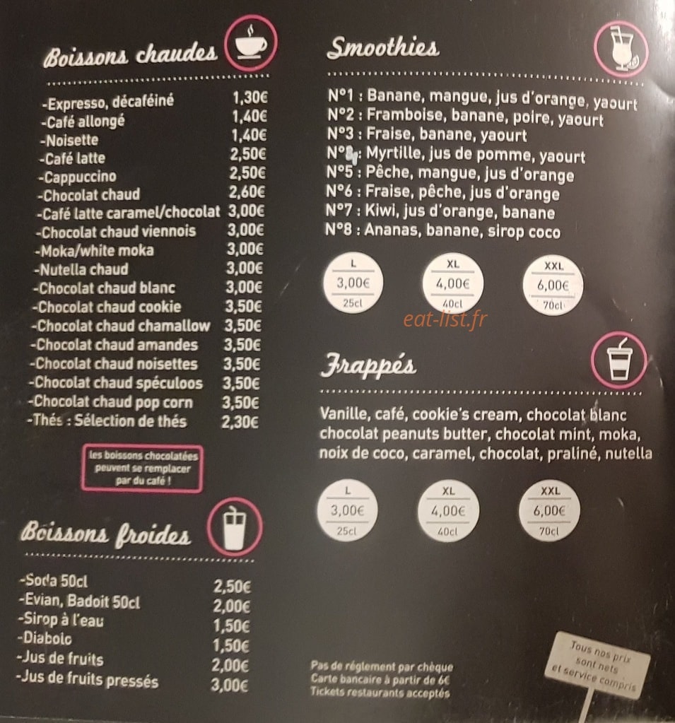 Mj's Cakes — carte page 2