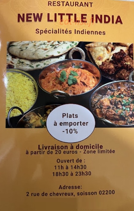New little India — carte page 1