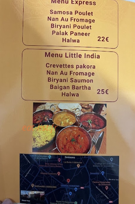 New little India — carte page 7