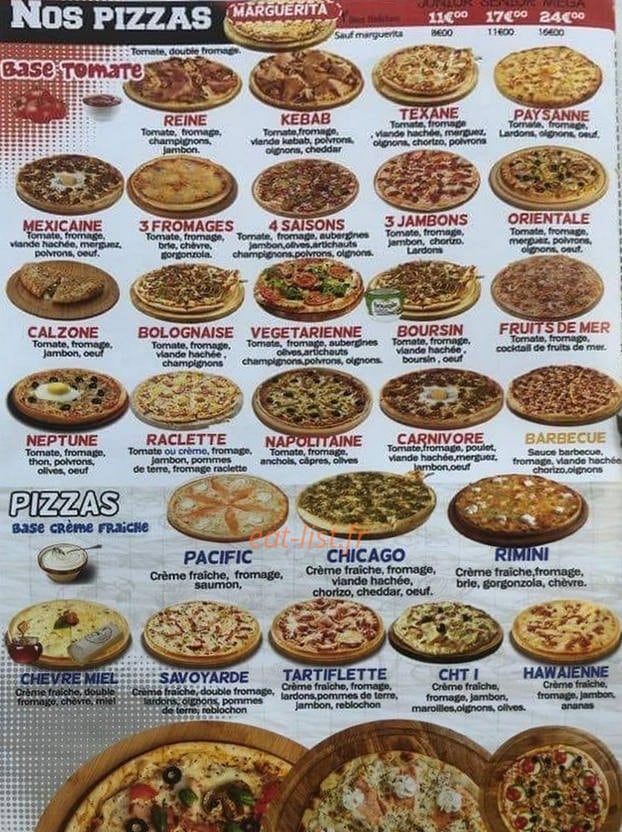 Pizza Presto — carte page 2