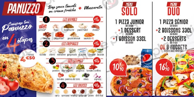Place Pizza — carte page 4