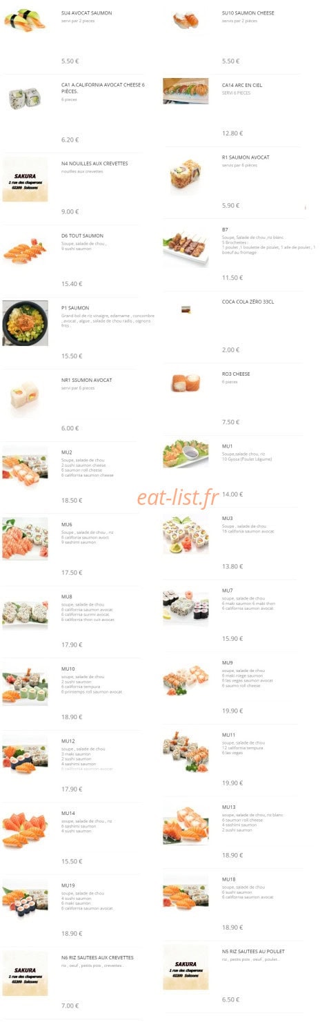 Sakura — carte page 6