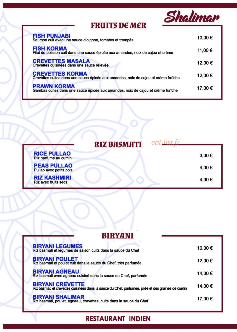 Shalimar — carte page 4