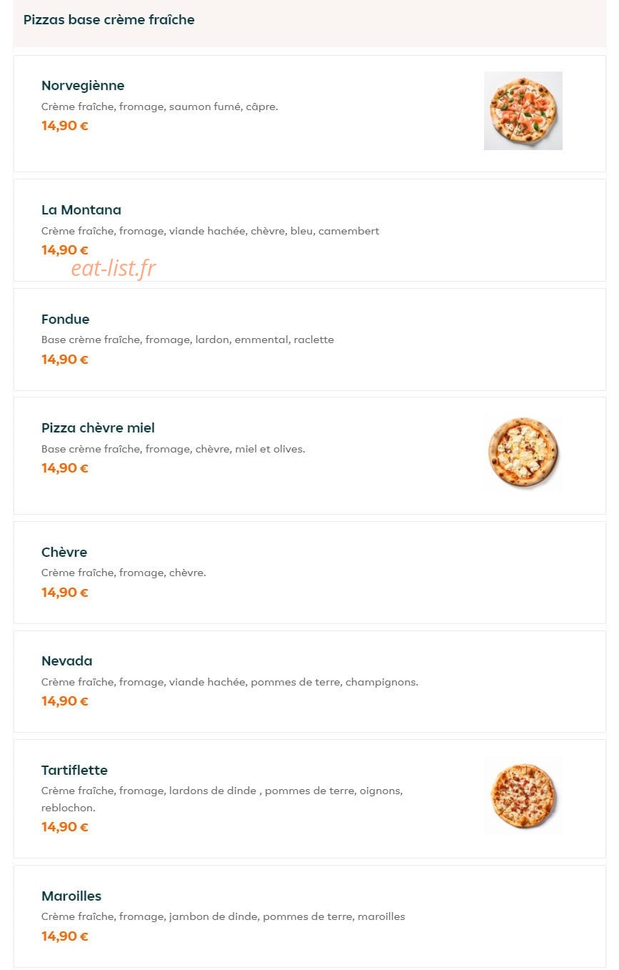 The Kitchen — carte page 7