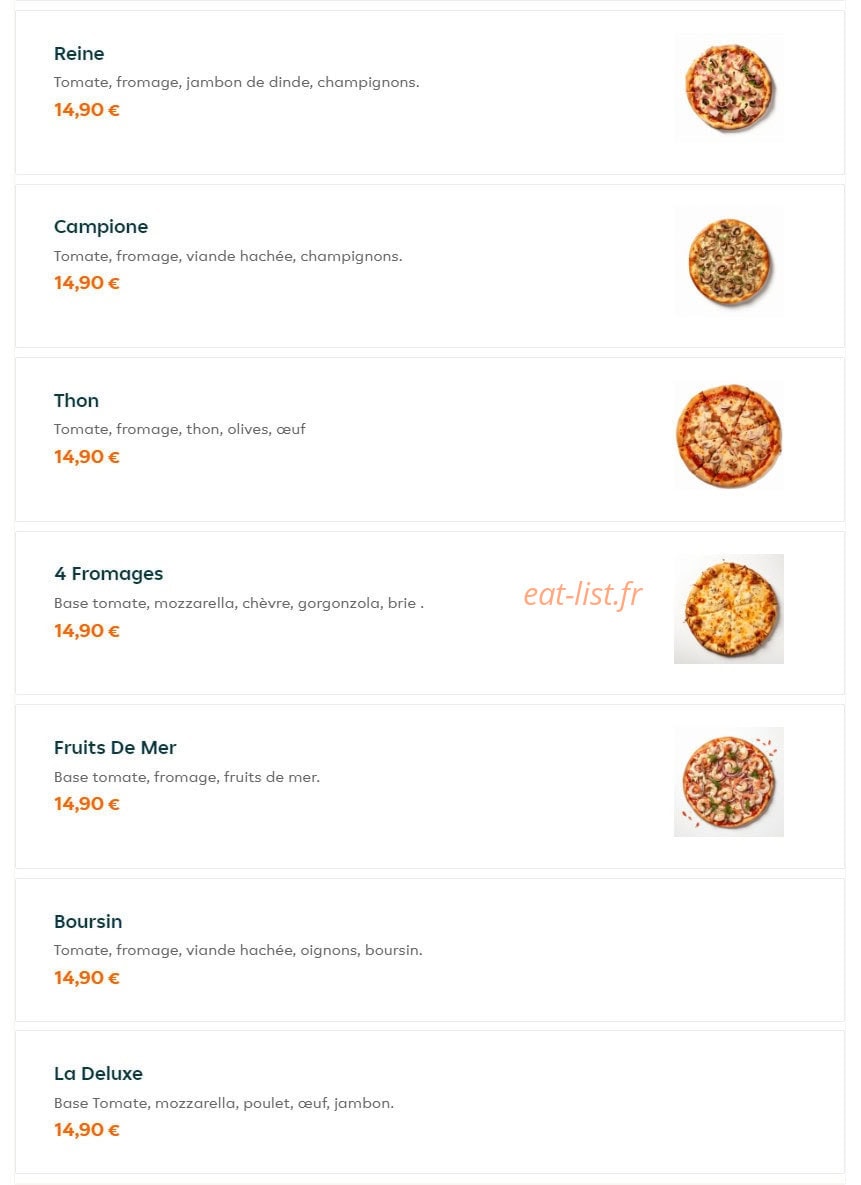 The Kitchen — carte page 6