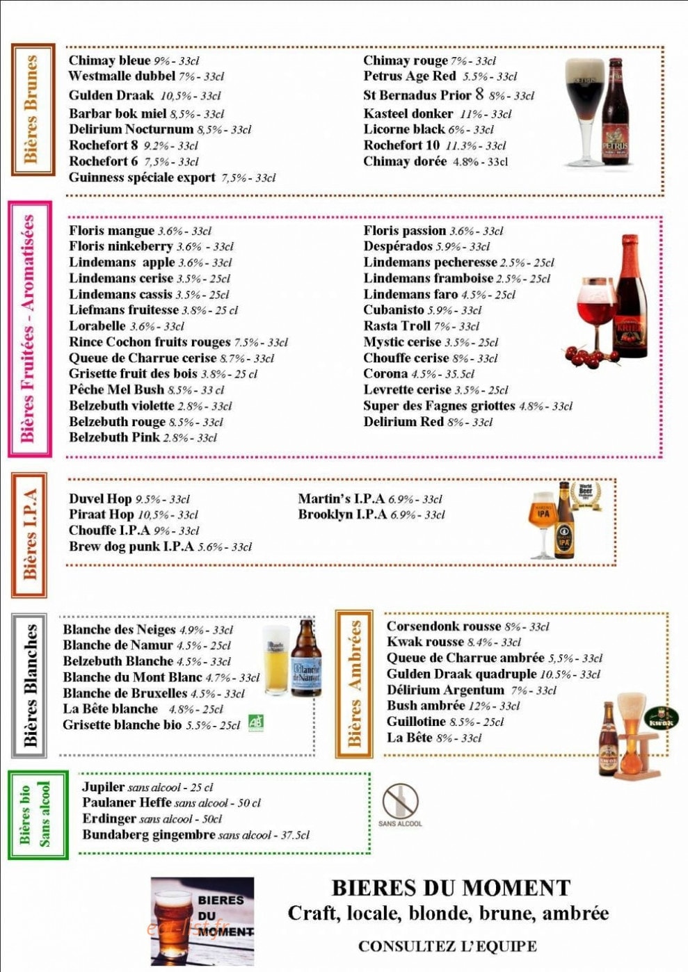 Le Comptoir des Saveurs — carte page 4