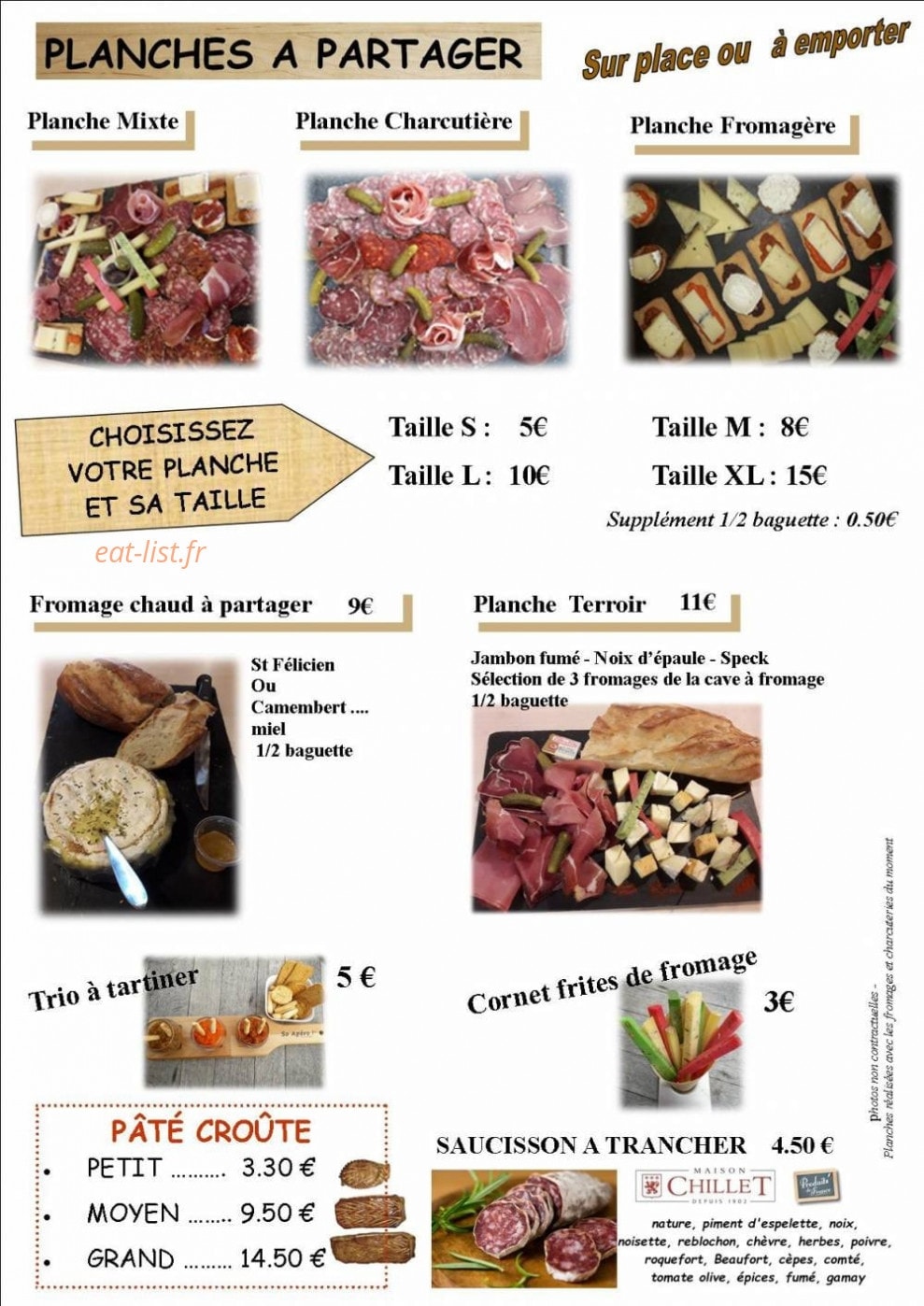 Le Comptoir des Saveurs — carte page 5