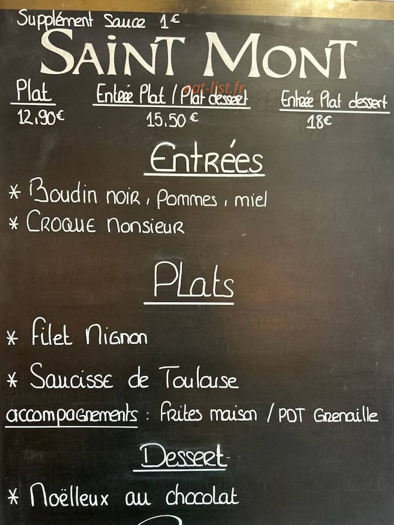 Le Classico — carte page 1