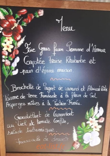 Saveurs et Gourmandise — carte page 1