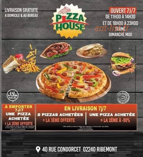 Pizza house — carte page 1