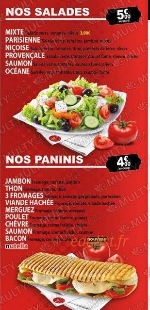 Pizza Tasty — carte page 3