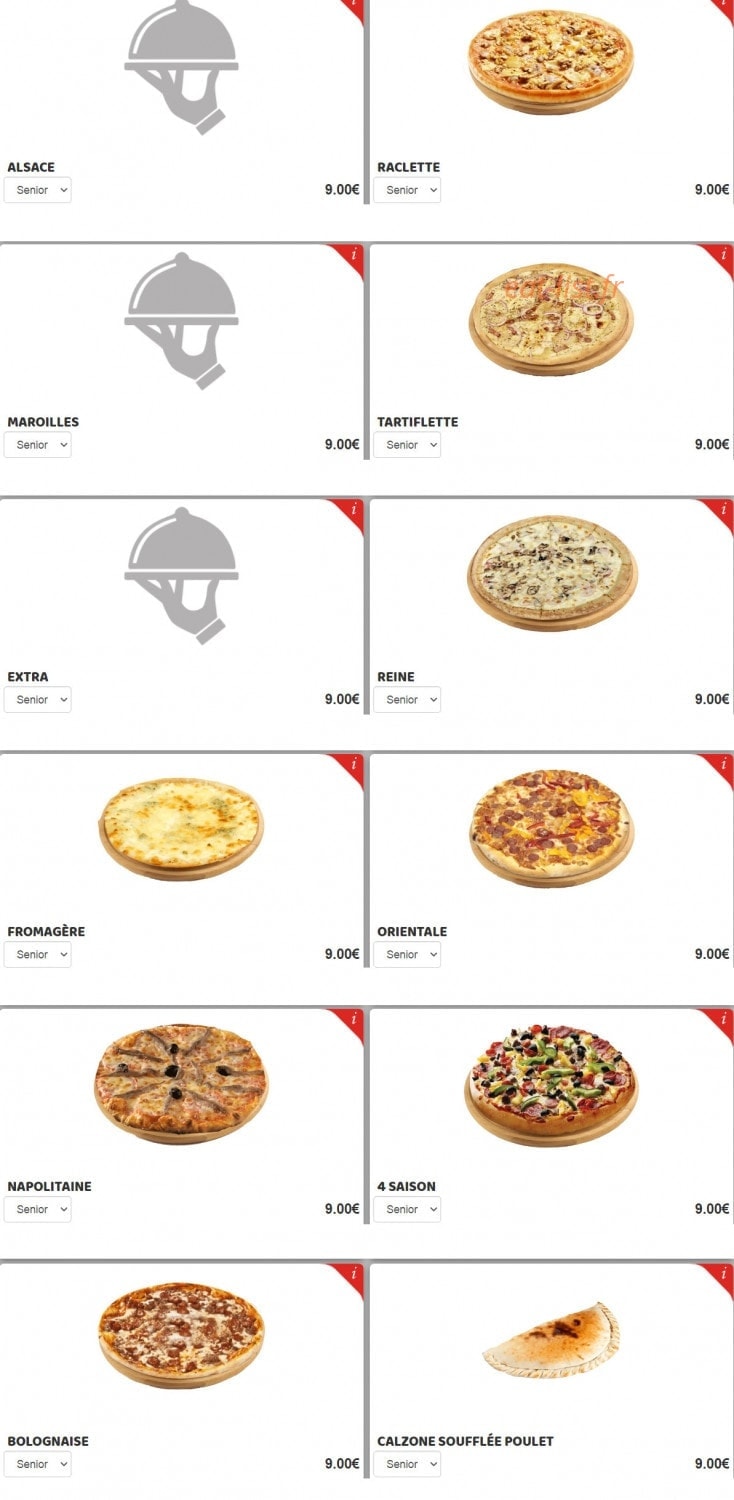 Djerba Food — carte page 2