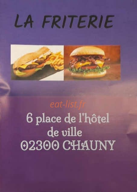 La fritterie — carte page 1