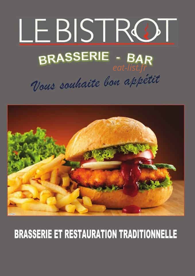 Le Bistrot — carte page 1