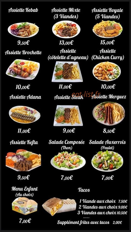 Le Saint Charles Kebab — carte page 2