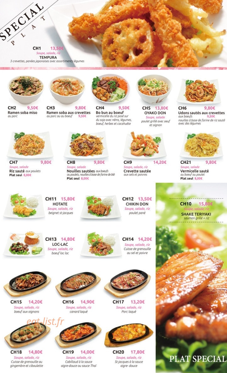 Le Sakura — carte page 5