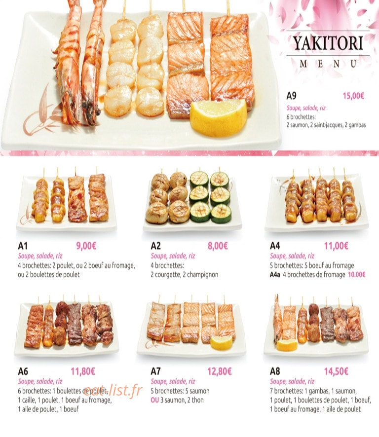 Le Sakura — carte page 7