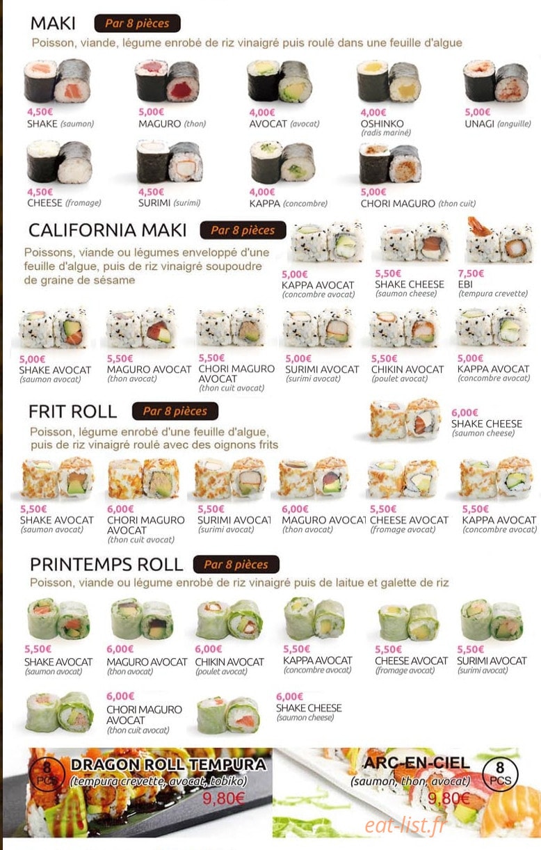 Le Sakura — carte page 3