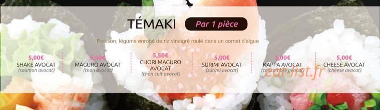Le Sakura — carte page 4