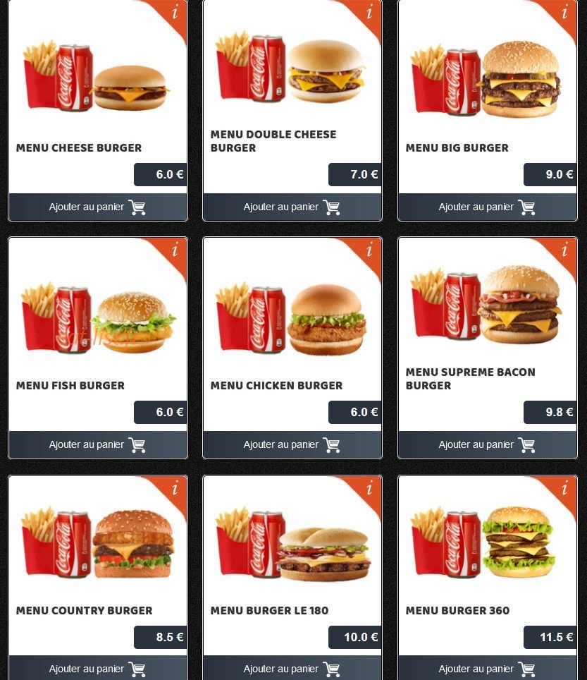 Mc tacos — carte page 3