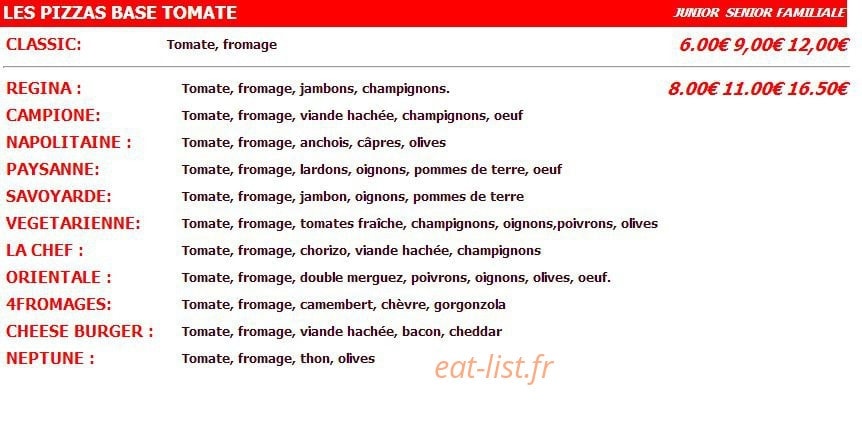 Pizza andiamo — carte page 2