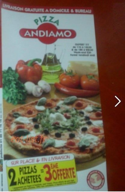 Pizza andiamo — carte page 1