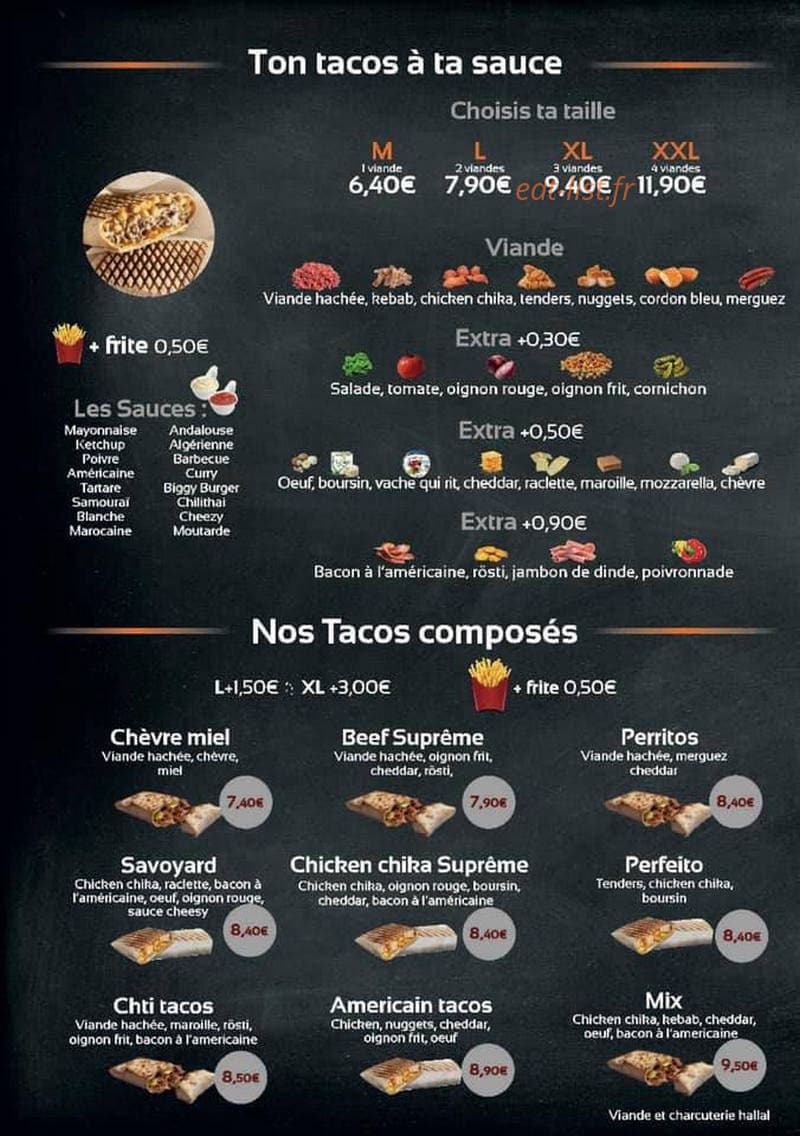 Tacos Perfeito — carte page 4