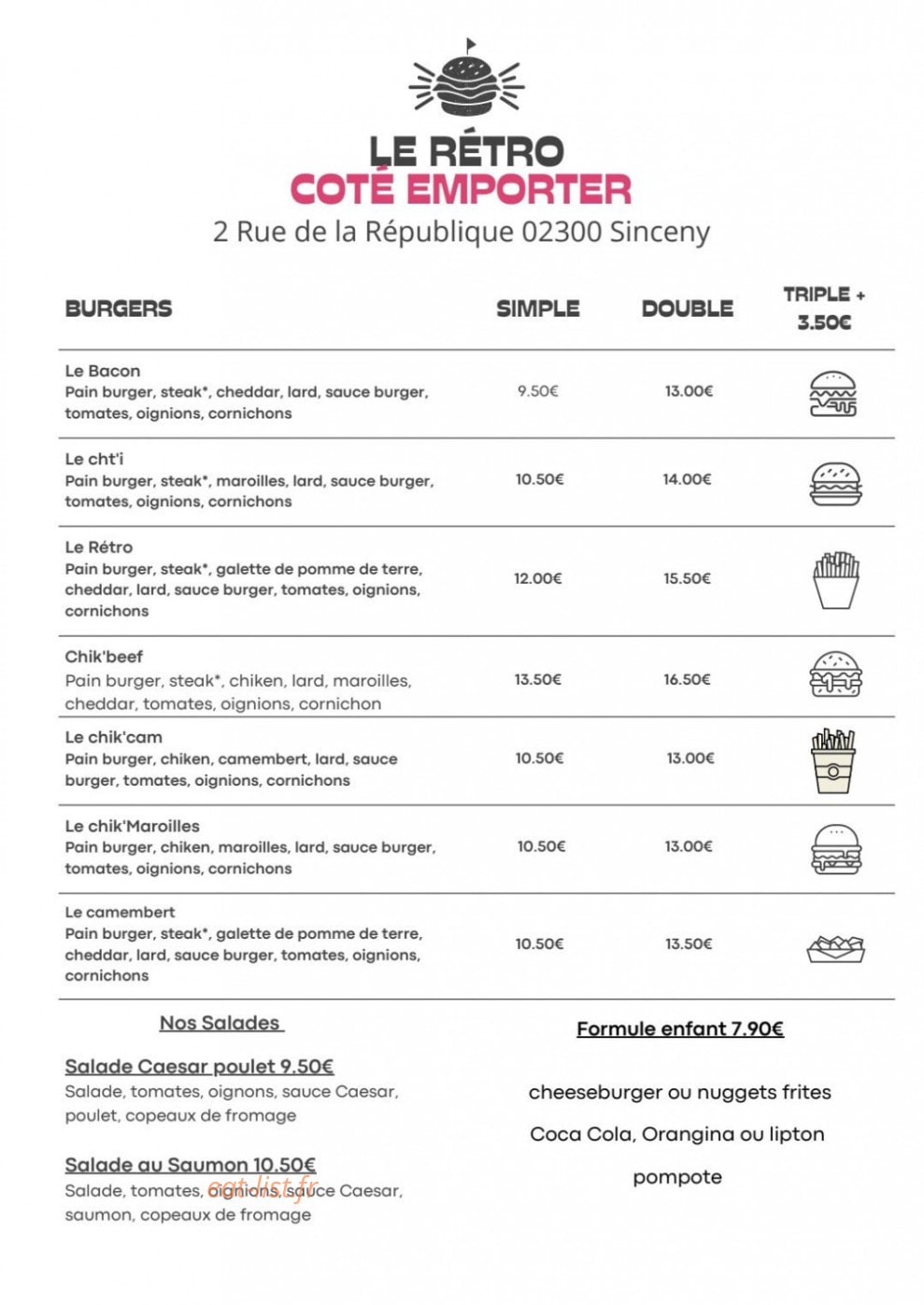 Le Rétro — carte page 1