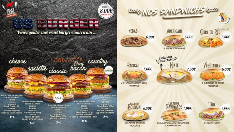 Le Majestic — carte page 1