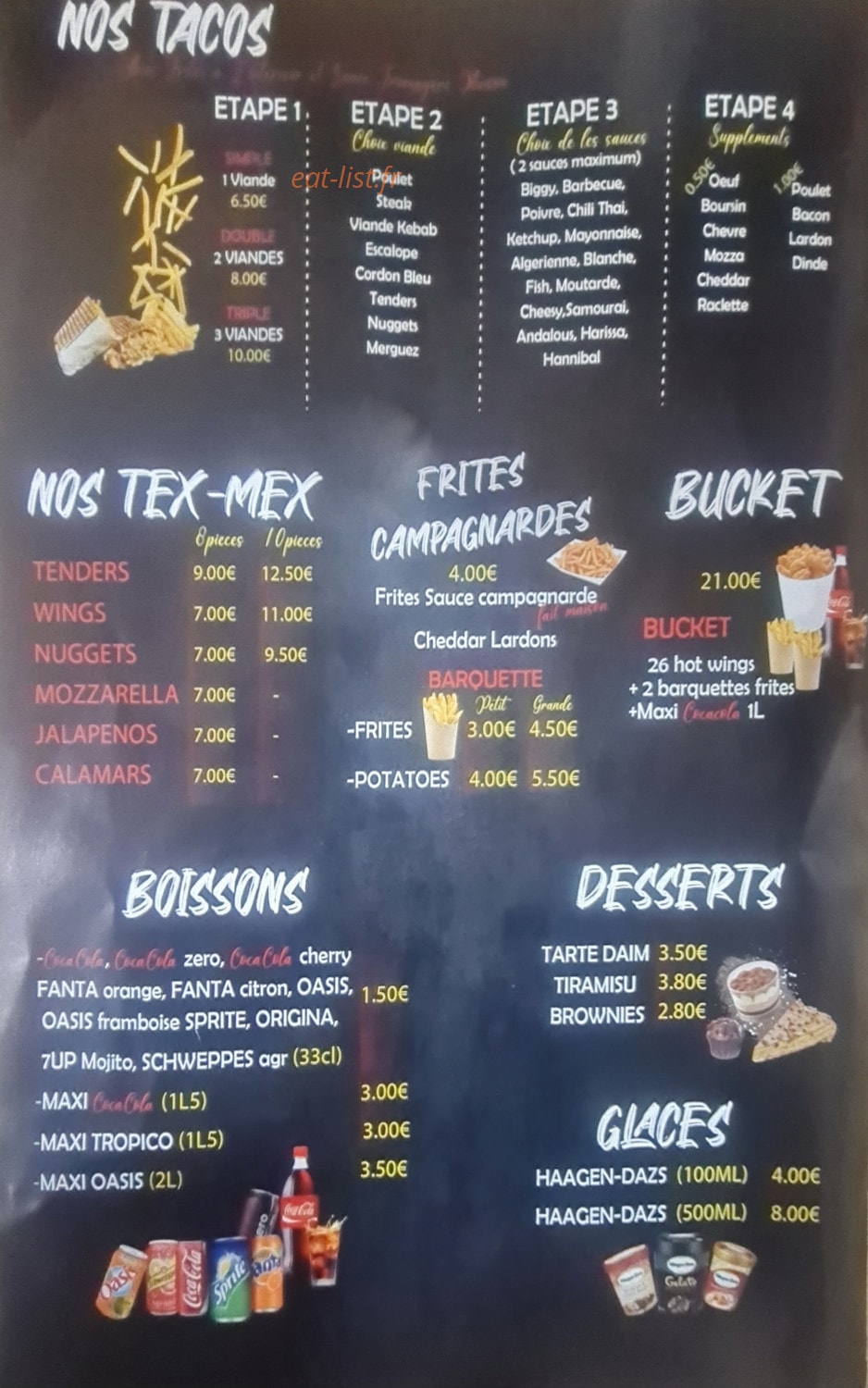 ALEEM PIZZA — carte page 3