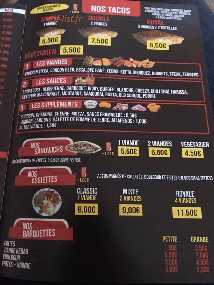 Le Kebab De Nogent — carte page 3