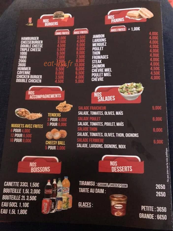 Le Kebab De Nogent — carte page 4