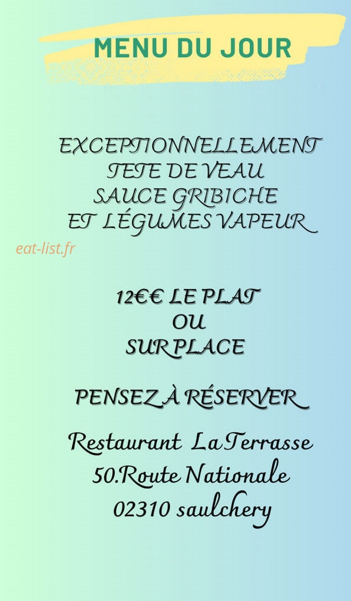 La Terrasse — carte page 1