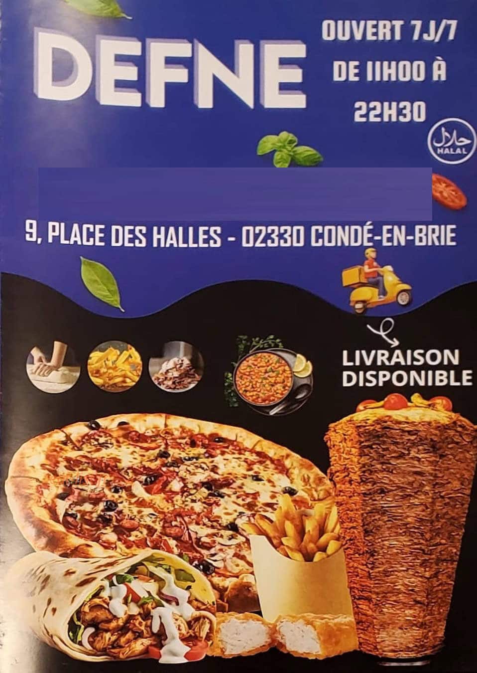 Restaurant Defné — carte page 1