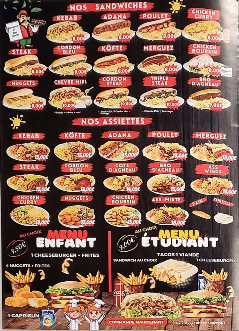 Restaurant Defné — carte page 2