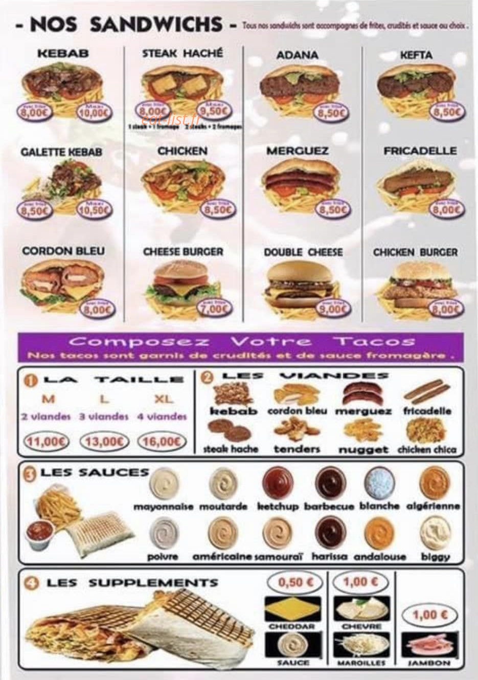 Istanbul kebab — carte page 3