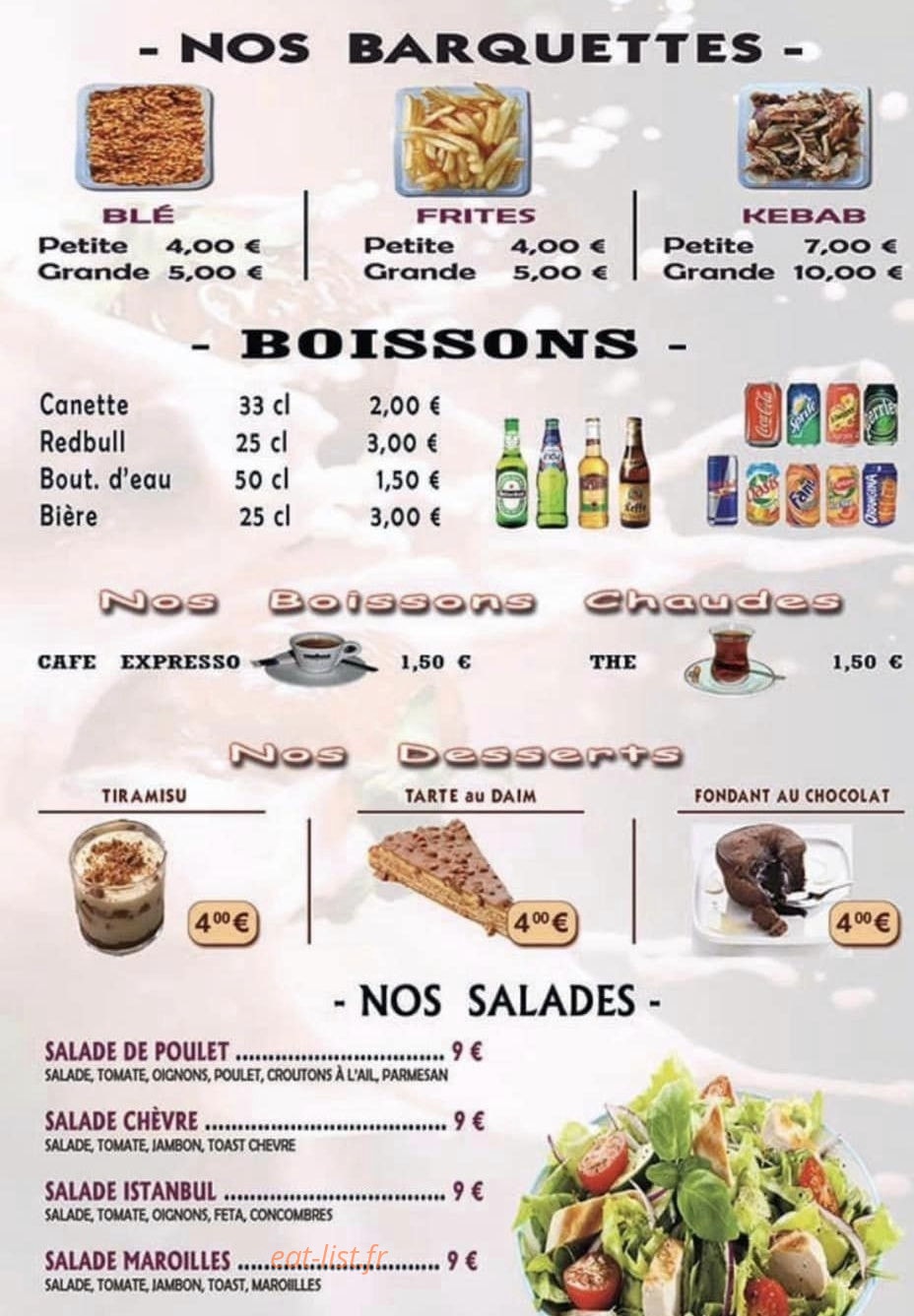 Istanbul kebab — carte page 4