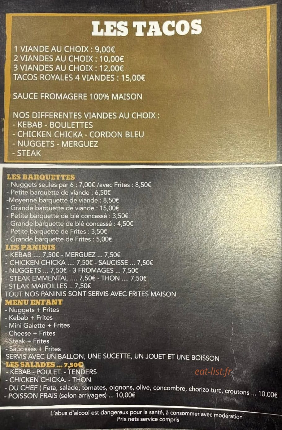 Origny kebab — carte page 5
