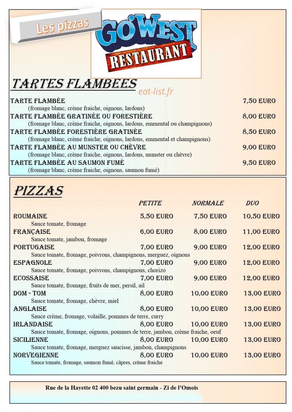 Go'West — carte page 5