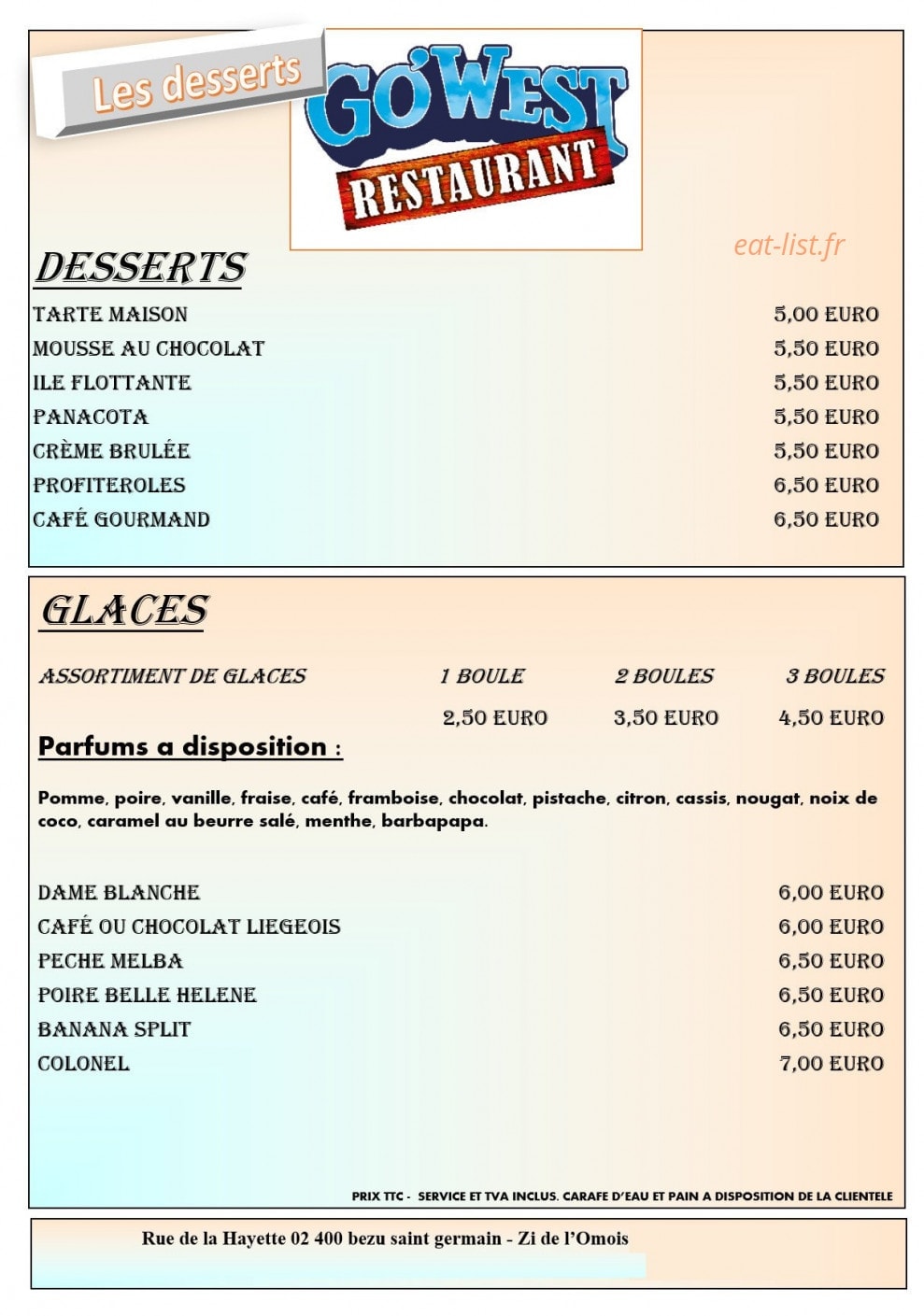 Go'West — carte page 7