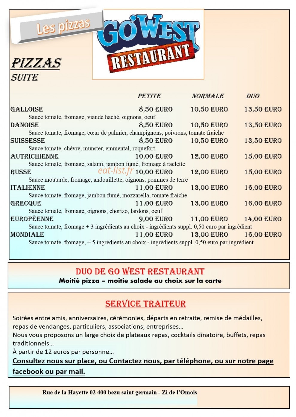 Go'West — carte page 6