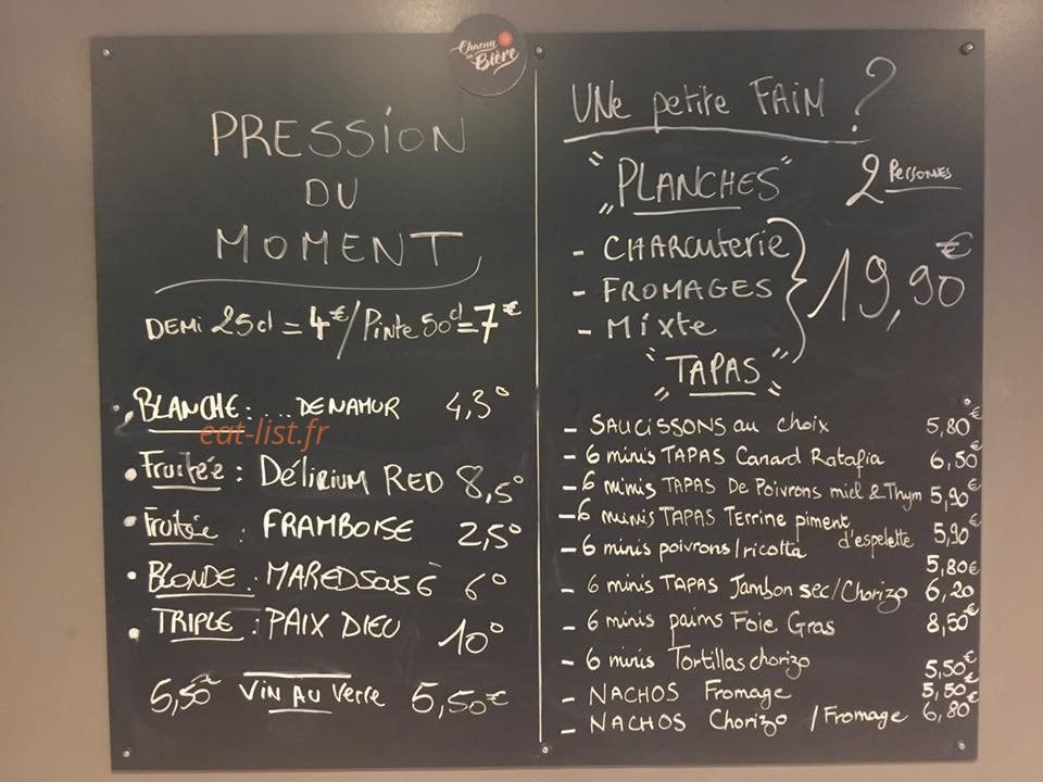 Chacun sa Bière — carte page 1