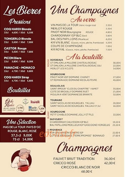 Chez Mado — carte page 4